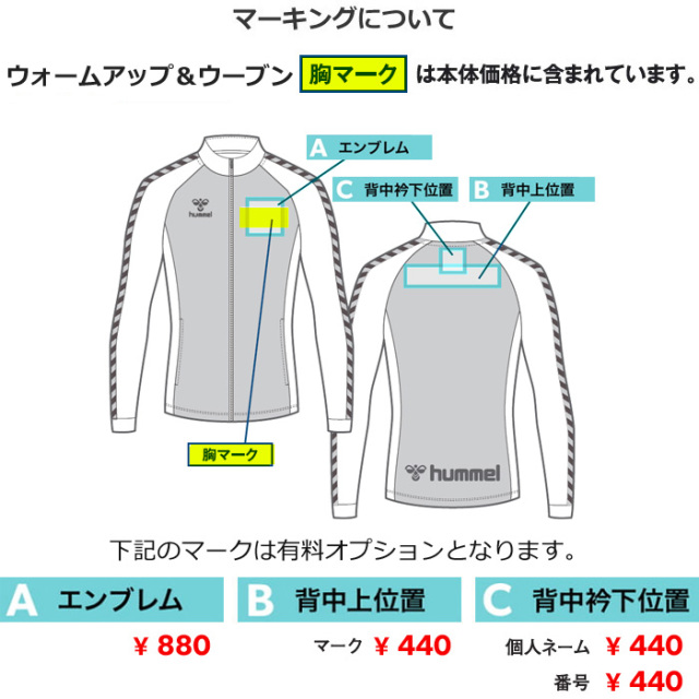 【ふるさと割】 ヒュンメル】【ONLY HUMMEL】昇華ウォームアップフルジップ ウェア