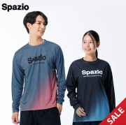 【SALE】【SPAZIO】GE1119 サウンドウェーブロングプラシャツ（S～O）【★１着までクリックポストOK　送料220円】