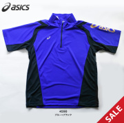 【SALE】【アシックス】XA084N　ジップアップシャツ【Sサイズ】【★１着までクリックポストOK　送料220円】【★即納】