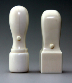 2本セット 本象牙 18天丸・21角印　送料・代引手数料無料