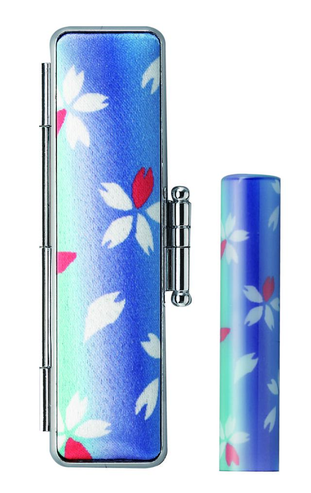 和ざいく 青タイプ 印鑑ケース付き｜即日発送可能！激安の印鑑通販専門