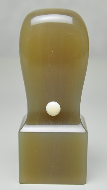 オランダ水牛 純白（白卸） 会社角印 24.0mm×60mm