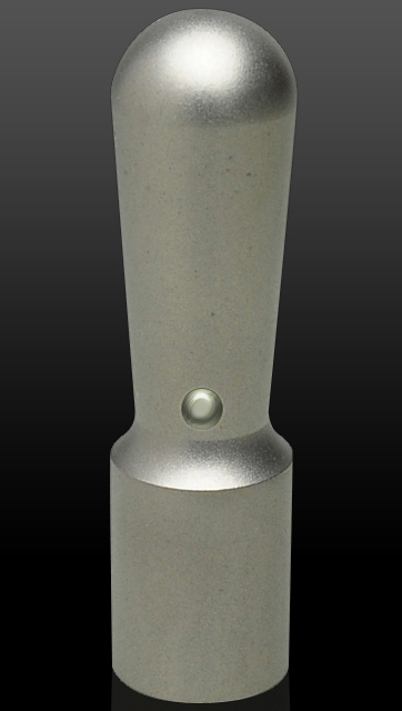チタン（ブラスト）皮袋付き 会社実印 天丸さや16.5mm×60mm