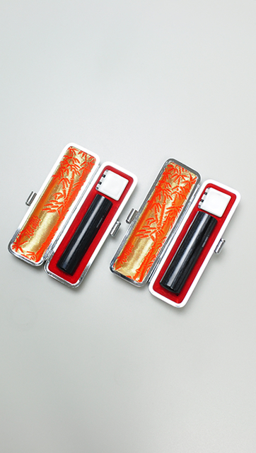 印鑑2本セット（A） 信玄（黒彩華）