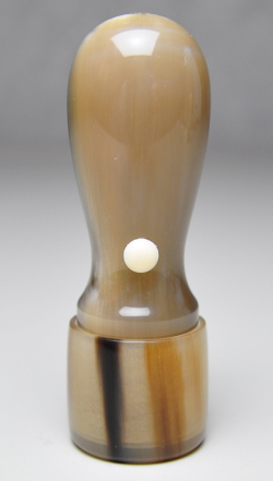 オランダ水牛 濃色（中卸） 職印 天丸さや18.0mm×60mm