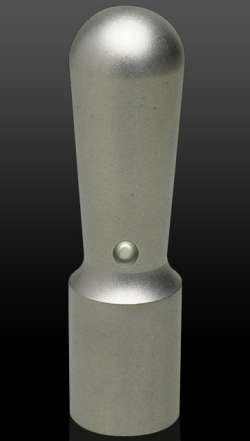 チタン（ブラスト）皮袋付き 会社実印 天丸さや16.5mm×60mm