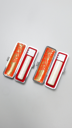 印鑑2本セット（B） 最高級本象牙（横目日輪）