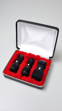 会社設立応援3点セット【C】-1 信玄（黒彩華）（角印21.0mm）