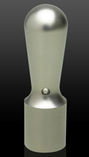 チタン（ブラスト）皮袋付き 会社実印 天丸さや18.0mm×60mm
