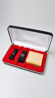 会社設立完全3点セット【B】 信玄（黒彩華）（角印21.0mm+親子印）