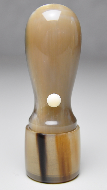 オランダ水牛 濃色（中卸） 職印 天丸さや15.0mm×60mm