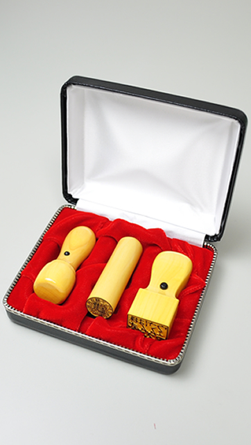 会社設立応援3点セット【C】-2 薩摩本柘（角印24.0mm）