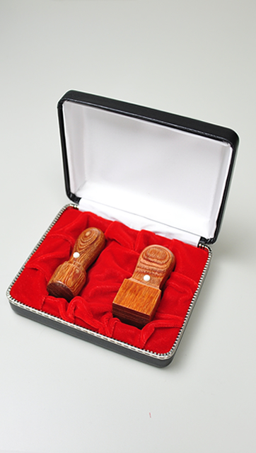会社設立応援2点セット【D】 彩華 （角印21.0mm×60mm）