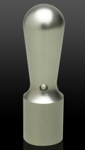 チタン（ブラスト）皮袋付き 会社実印 天丸さや18.0mm×60mm