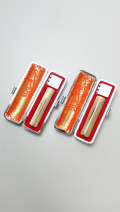 印鑑2本セット（A） オランダ水牛 淡色（特上卸）