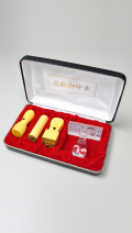 会社設立完全4点セット【A】-2 薩摩本柘（角印21.0mm+プラスティック台）