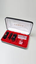 会社設立完全4点セット【A】-2 黒水牛（極上芯持）（角印21.0mm+プラスティック台）