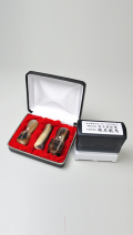 会社設立完全4点セット【A】-2 オランダ水牛 濃色（中卸）（角印21.0mm+浸透印）
