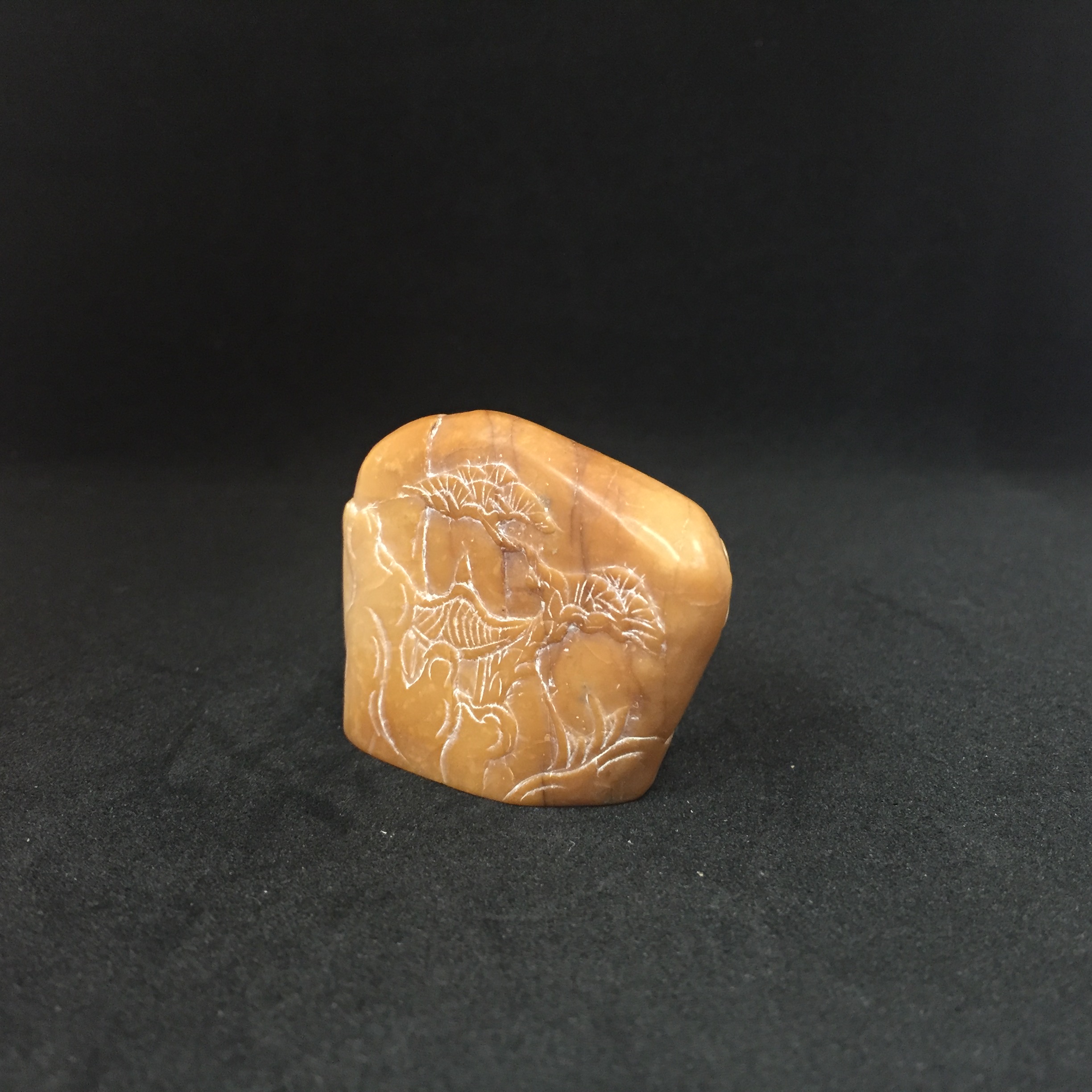 落款用　石材　鹿目　しかめ