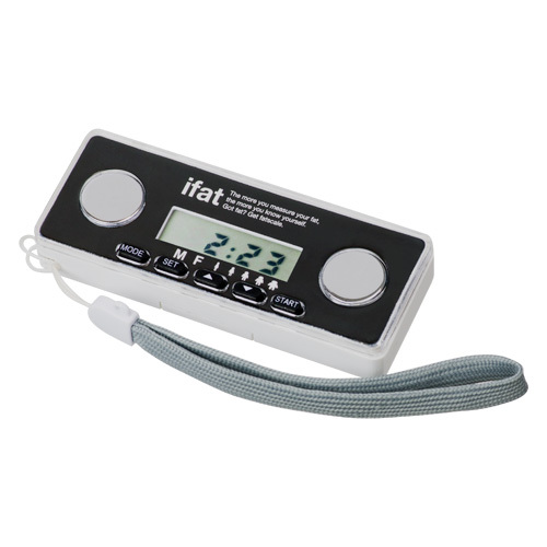 LCDクロック付体脂肪計(黒)