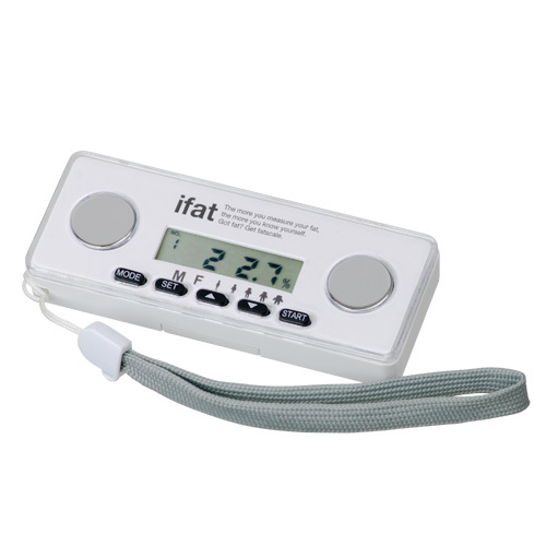 LCDクロック付体脂肪計(白)