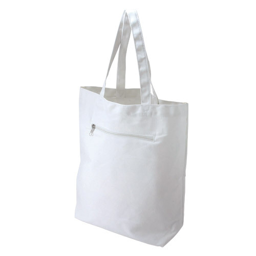 キャンバスエコバッグ(大)(白)