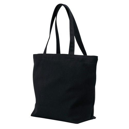 キャンバストート(横型／大)(黒)