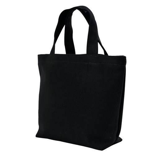 キャンバストート(横型／中)(黒)