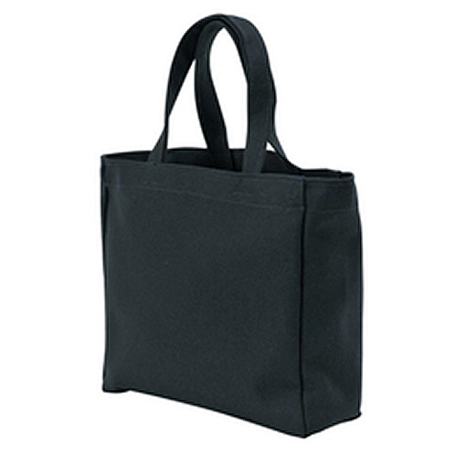 キャンバストート(マチあり／小)(黒)