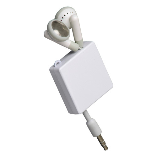 スクエアフェイスイヤホン(白)