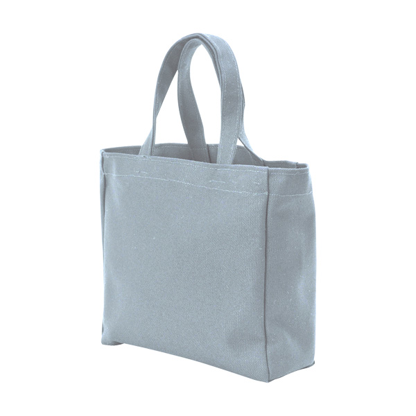 キャンバストート(マチあり／小)(グレー)