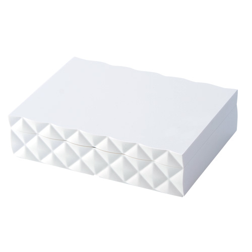 アクセサリーケースB(蓋付)(白)