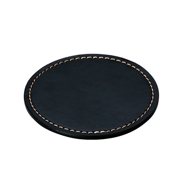 コースター(丸型)(黒)