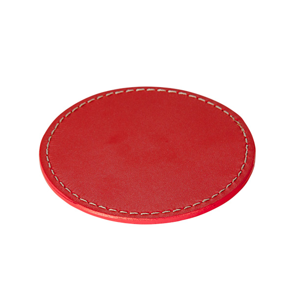 コースター(丸型)(レッド)