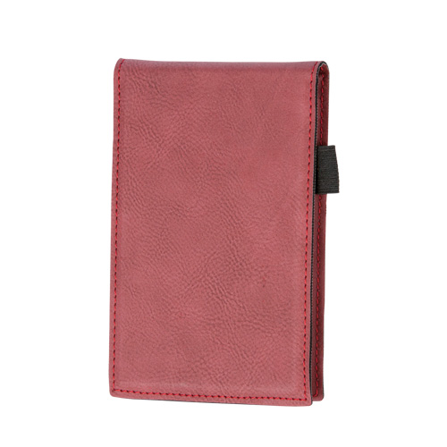 レザーメモパッド(レッド)