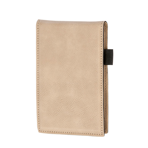 レザーメモパッド(ベージュ)