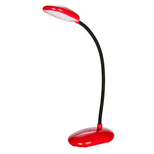 ポータブルLEDスタンドライト（丸型）(赤)