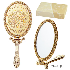 ラヴェル・2wayハンドミラー(ゴールド)