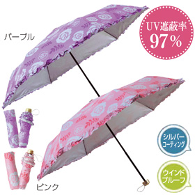 ローズボーテ晴雨兼用折りたたみ傘