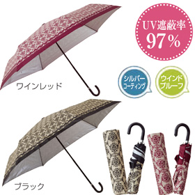 セレナーデ晴雨兼用折りたたみ傘