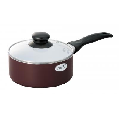 石鍋シェフＩＨ対応セラミックコーティング片手鍋１６ｃｍ