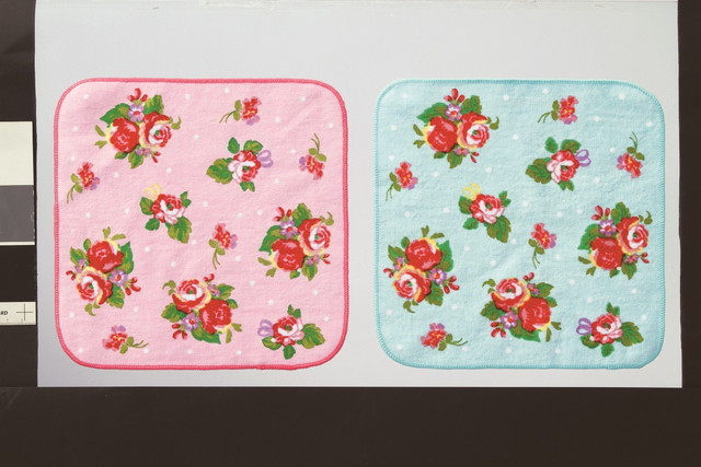 花柄タオルハンカチ