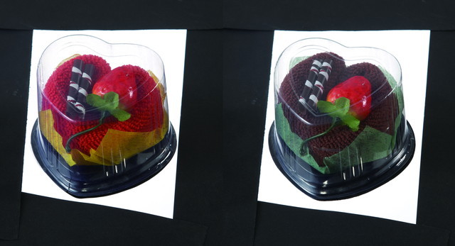 ハートケース入ロールケーキタオル