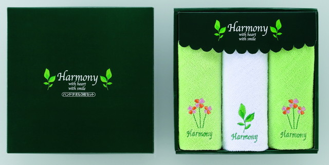 刺繍ハンドタオル3枚セット