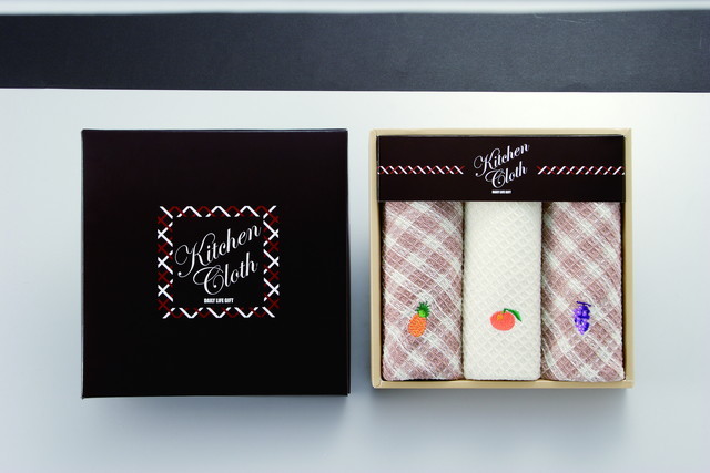 刺しゅうキッチンクロス(3枚セット)