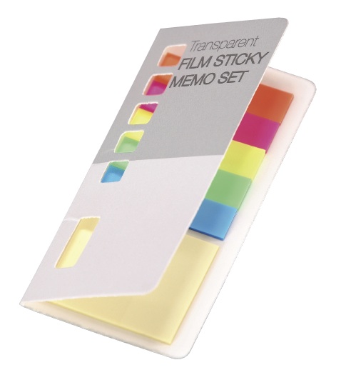 透明フィルムふせん