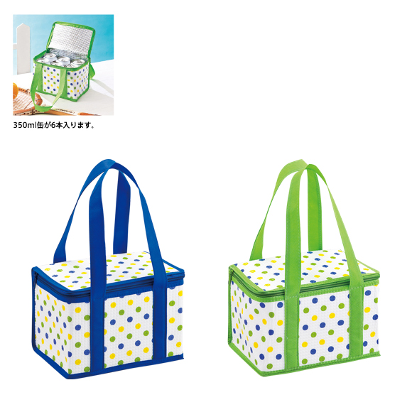 クーラーバッグ（水玉柄）