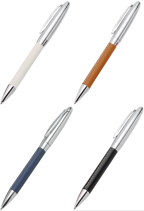 レザーグリップメタルペン