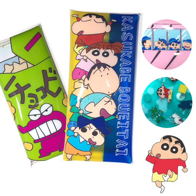 送料無料 クリアマルチケース クレヨンしんちゃん ペンケース 筆箱 コスメポーチ メイクポーチ メガネケース