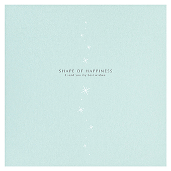 お祝い　ブルー